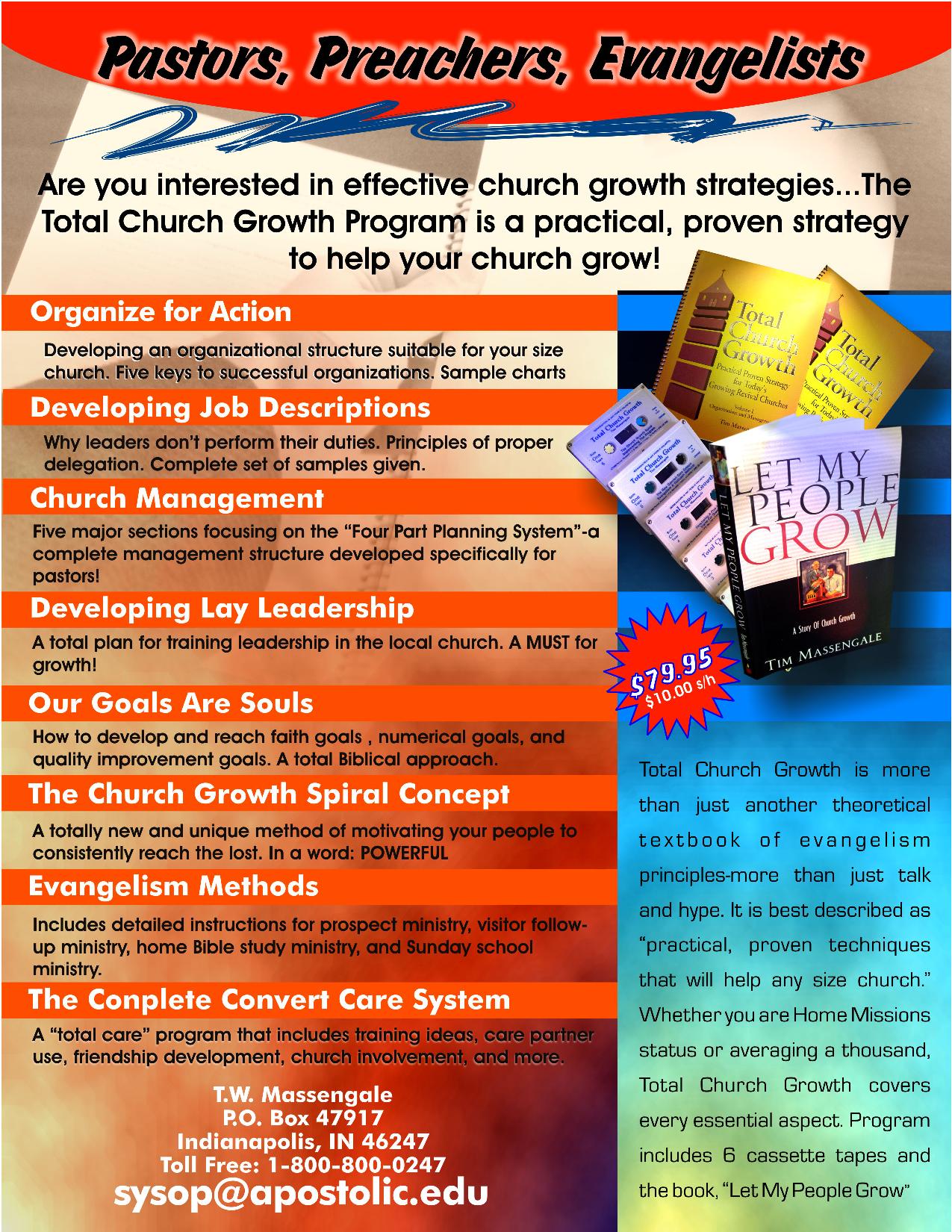 The Qualities of a Growing Church – APOSTOLIC INFORMATION SERVICE